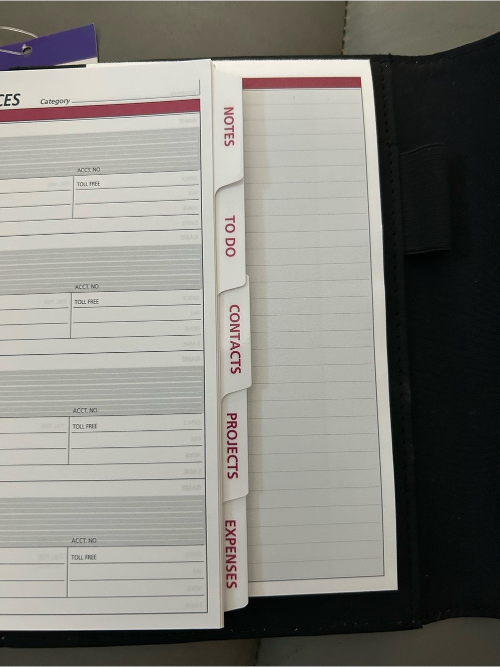 Vintage Day Runner planner undated Black and White. - Picture 5 of 6